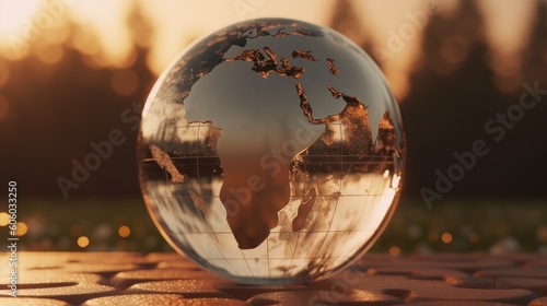 Glass earth ball