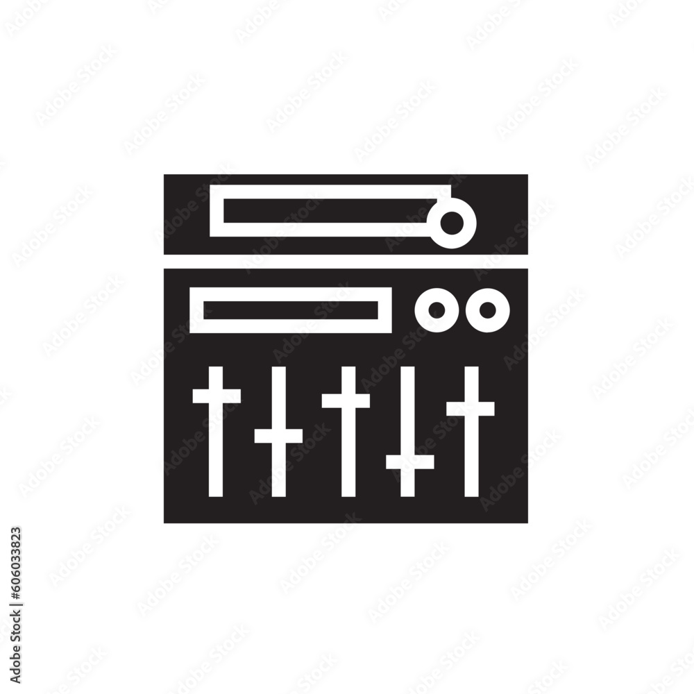 Obraz premium Controller Design Midi Icon
