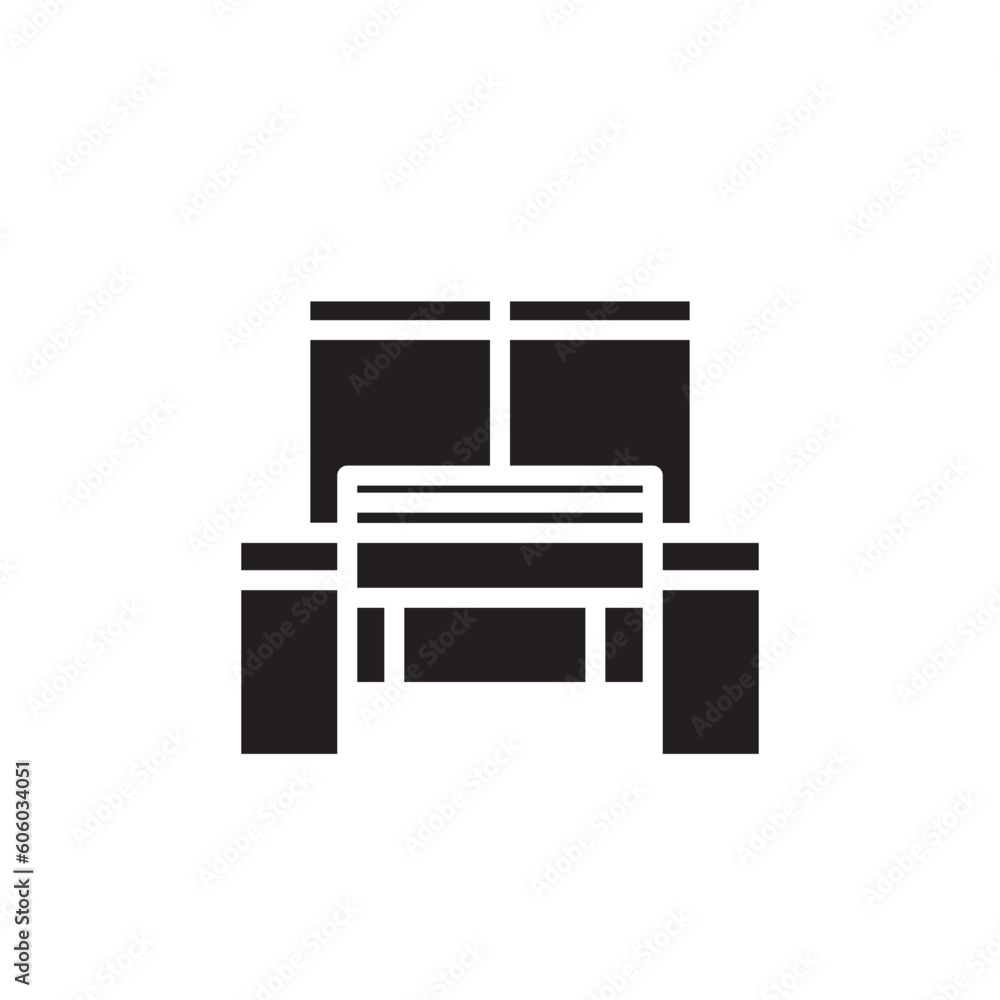 Cotton Production Factory Icon Cotton Production Factory Icon