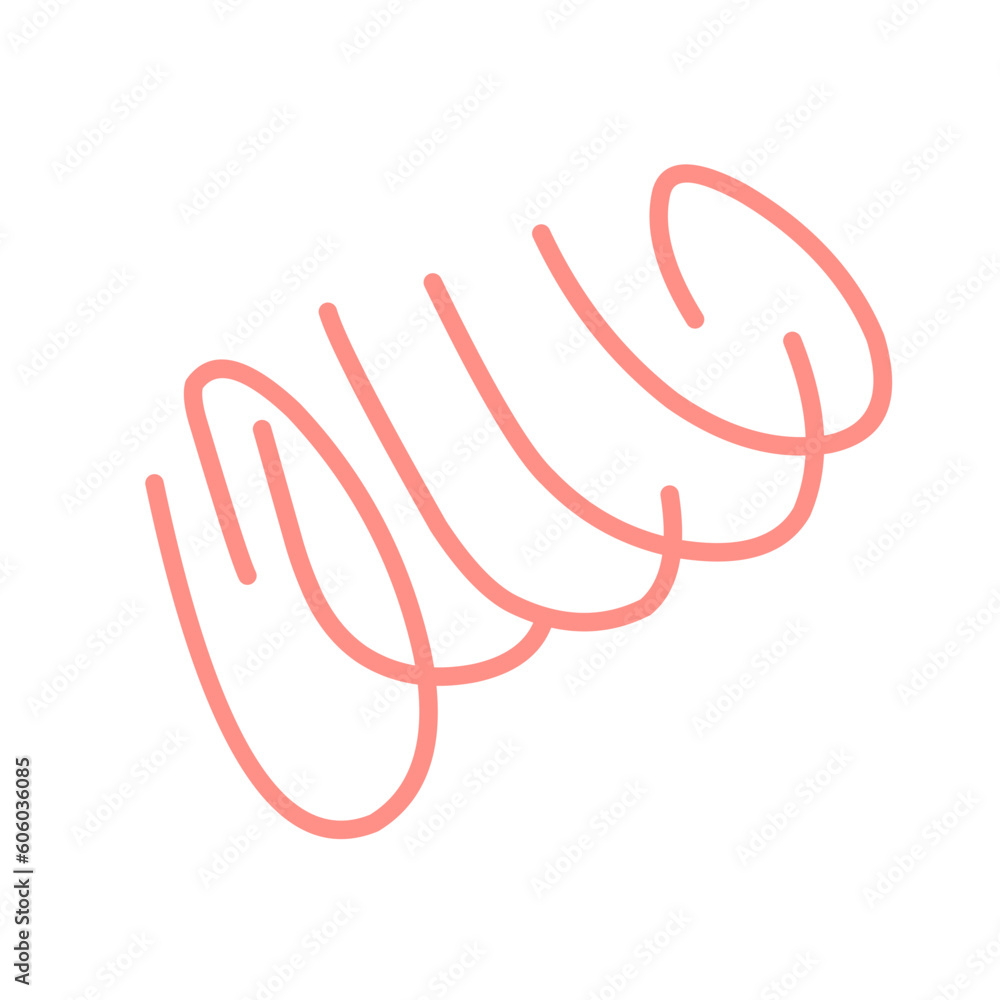 Doodle line spiral Doodle line spiral