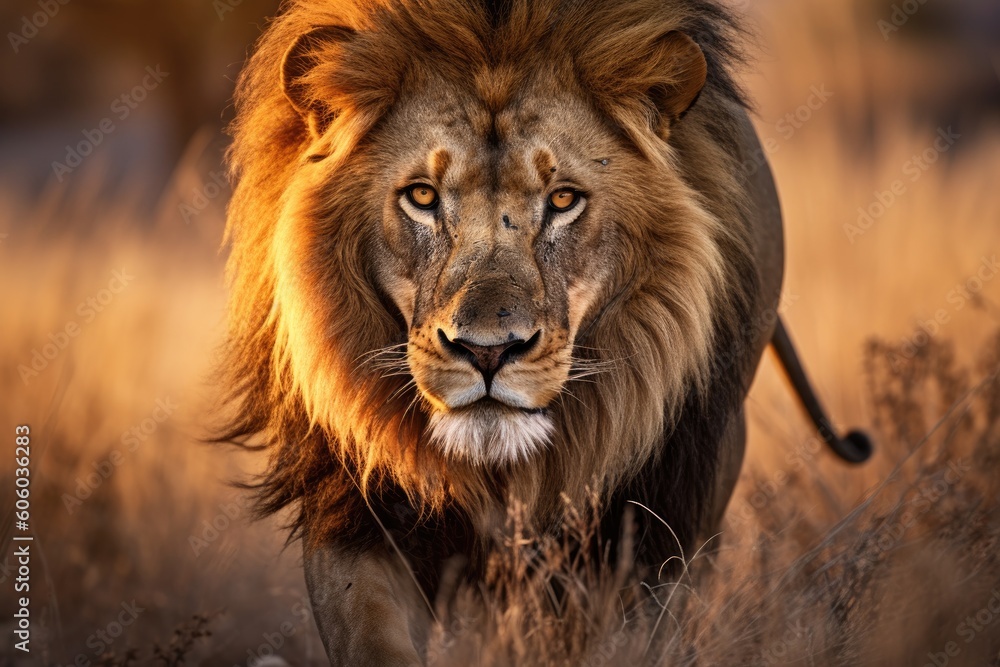 Embodying Courage: A Lion's Portrait