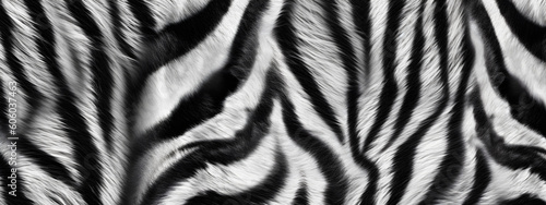 Banner showcasing the distinctive texture of zebra skin  perfect for various creative projects