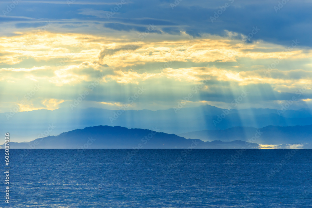 beautiful landscapes seaside during sunrise. beautiful landscapes seaside during sunrise.