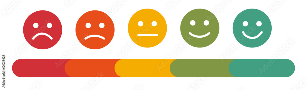 Feedback concept design, emotions scale background banner, vector illustration. Feedback concept design, emotions scale background banner, vector illustration.