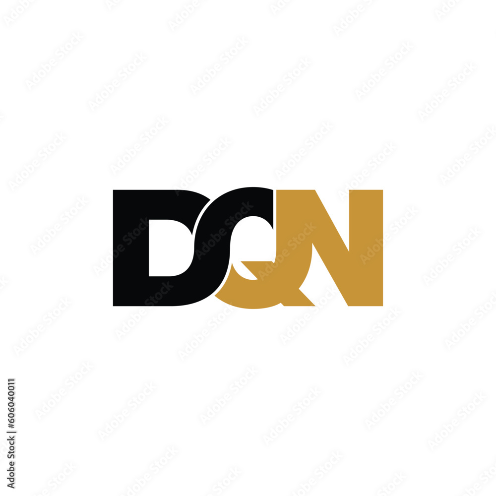 DQN letter monogram logo design vector DQN letter monogram logo design vector