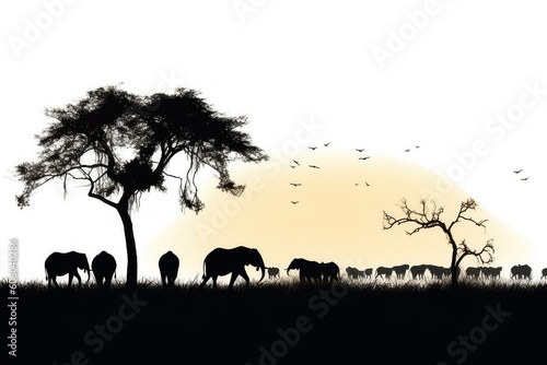 animals silhouettes