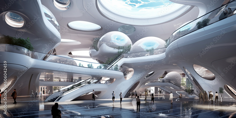 Futuristic shopping mall architecture design inspiration Futuristic shopping mall architecture design inspiration