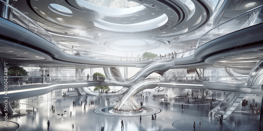 Futuristic shopping mall architecture design inspiration Futuristic shopping mall architecture design inspiration