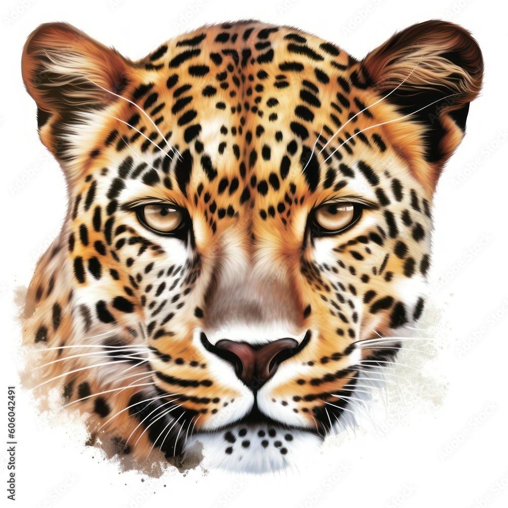 Obraz premium leopard in front of background