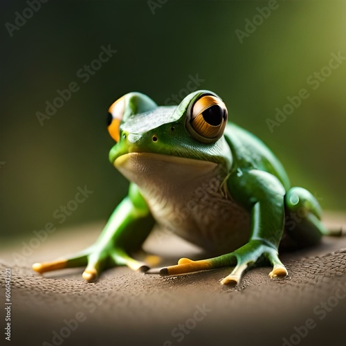 beautiful looking wild frog, Created using ai generative.