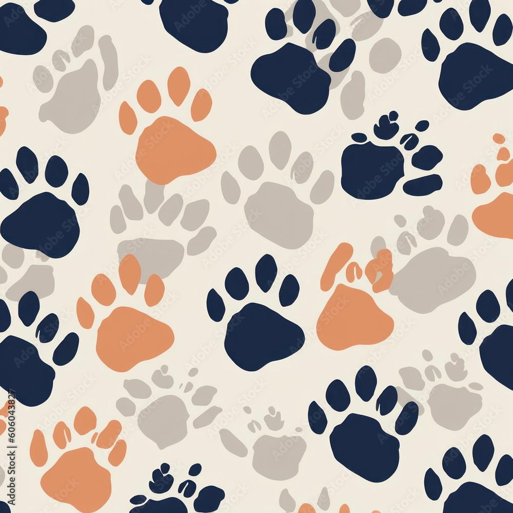 Fototapeta premium seamless pattern with cats and dogs