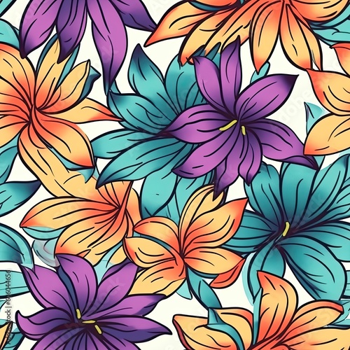 Fashionable pattern simple flower Floral seamless background for textiles, fabrics, covers, wallpapers, print, gift wrapping and scrapbooking 
