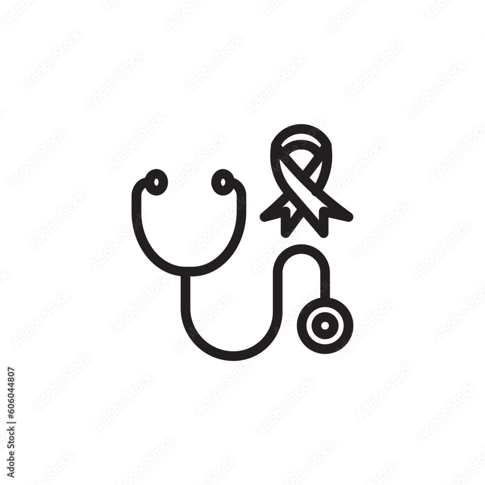 Care Health Stethoscope Outline Icon Care Health Stethoscope Outline Icon
