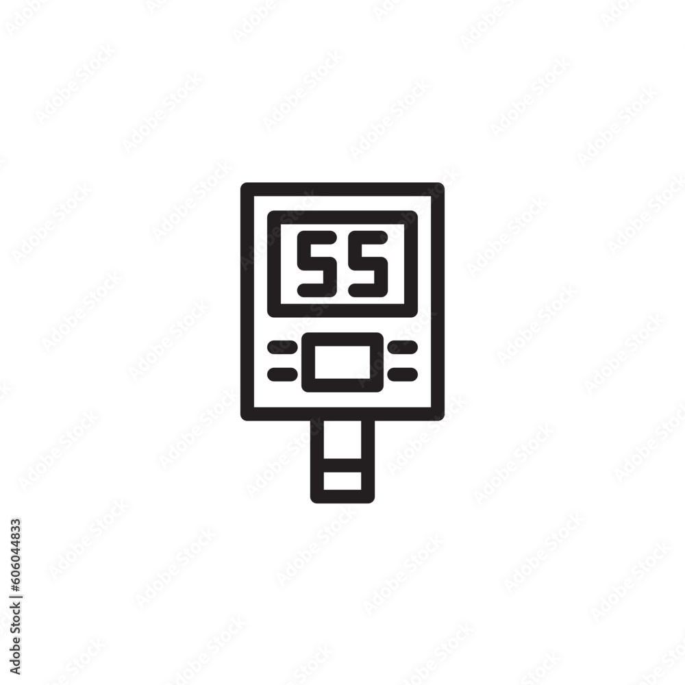 Level Sugar Test Outline Icon Level Sugar Test Outline Icon