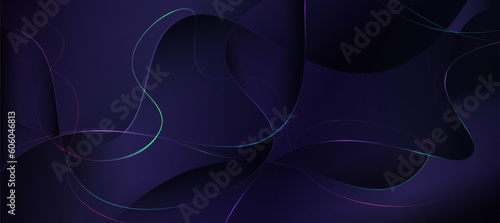 Abstract Elegant diagonal striped purple background and black abstract   tech product background   tech banner