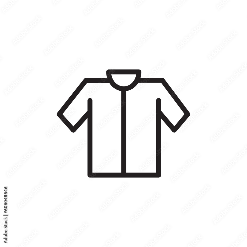 Fashion Shirt Dress Outline Icon Fashion Shirt Dress Outline Icon