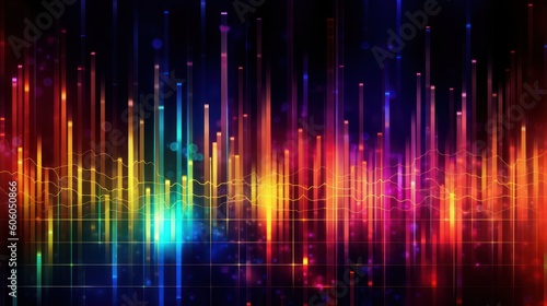 Abstract waving particle technology background. Abstract wave moving dots flow particles  hi-tech and big data background design for brochures  flyers  magazine  business card  banner. AI generated.