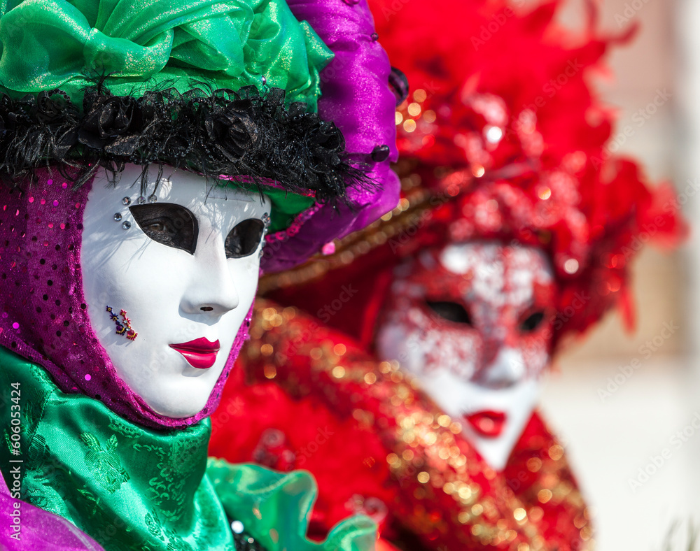 Portrait of a Venetian Mask, Venice Carnival