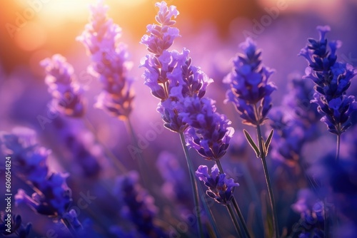 Beautiful Lavender Field in Full Bloom