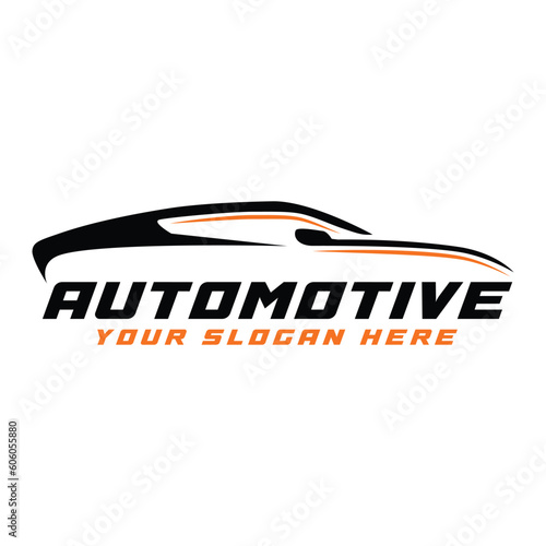 car automotive logo vector, mobile automotive logo illustration