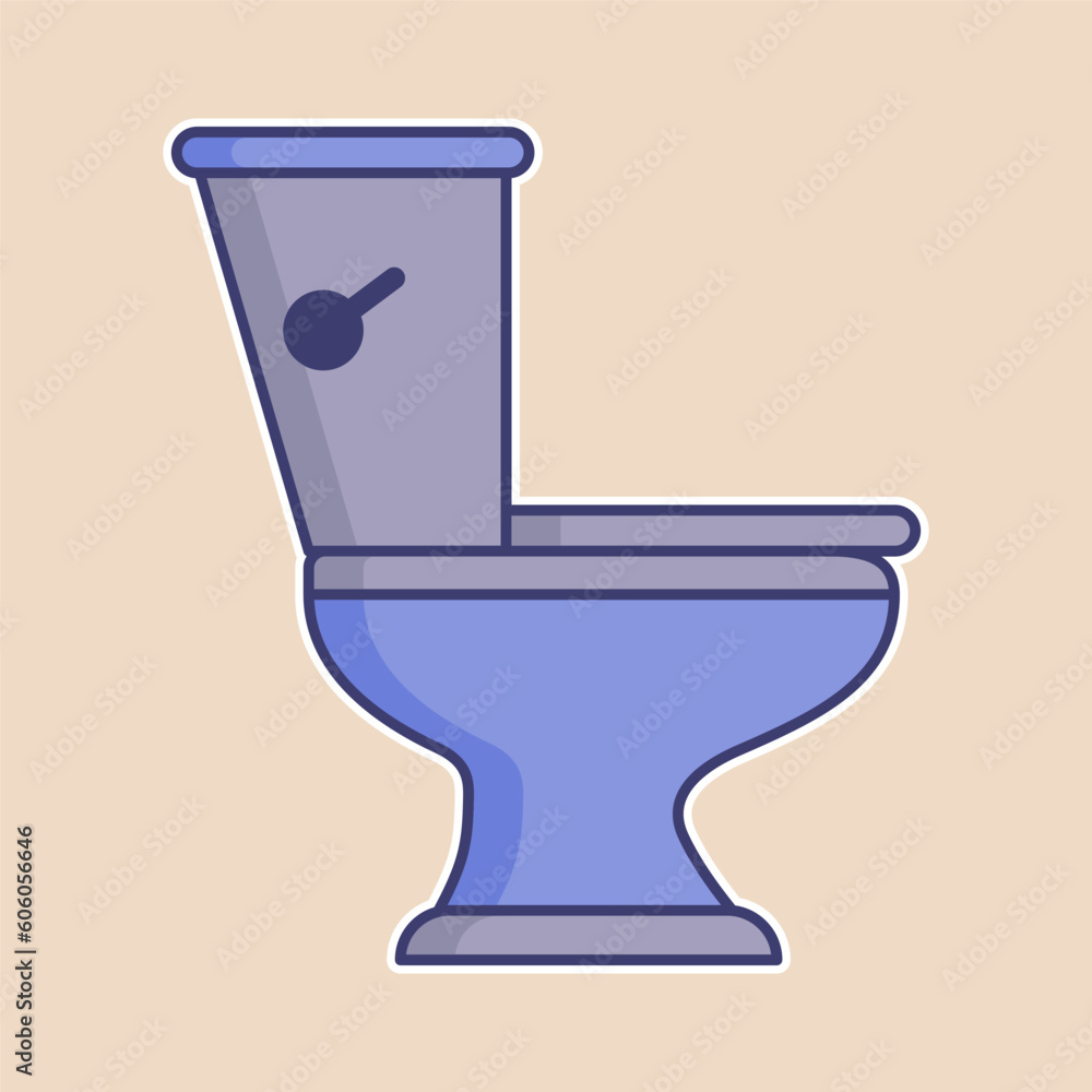 Toilet icon vector on trendy design Toilet icon vector on trendy design