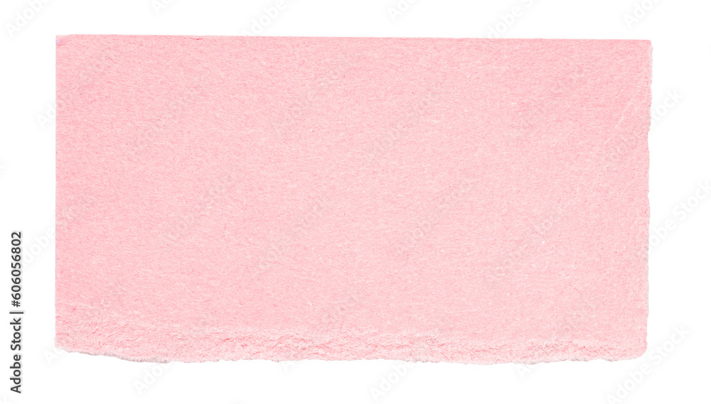 Single piece of isolated ripped blank soft pastel pink paper with copy space for text, top view from above on white or transparent background
Single piece of isolated ripped blank soft pastel pink paper with copy space for text, top view from above on white or transparent background