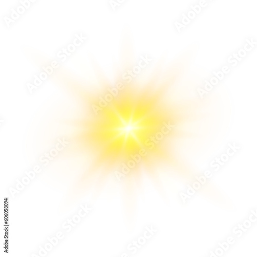 PNG sunlight special lens flare light effect. Stock royalty free.	 photo