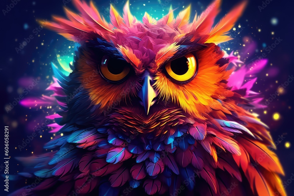 owl in night sky owl in night sky