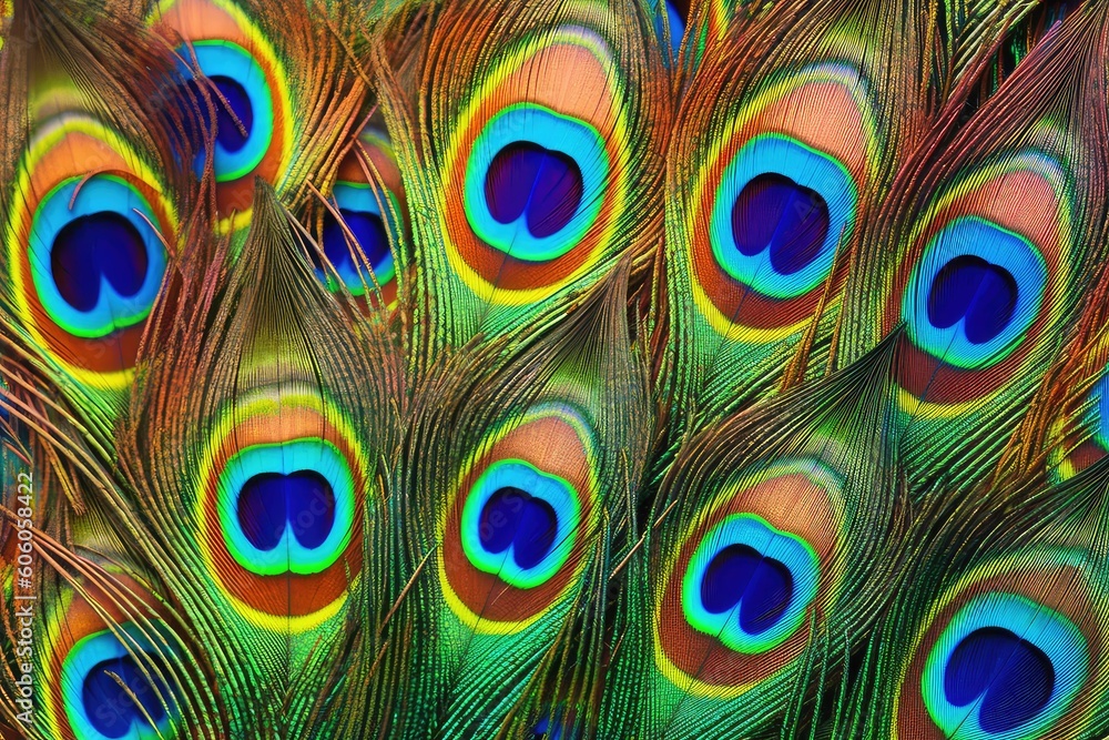 Obraz premium peacock feather background