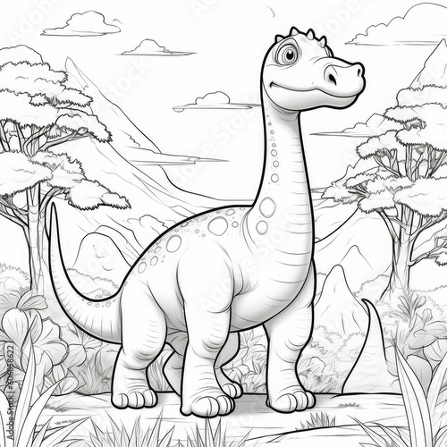 Animal coloring book  coloring page on white background