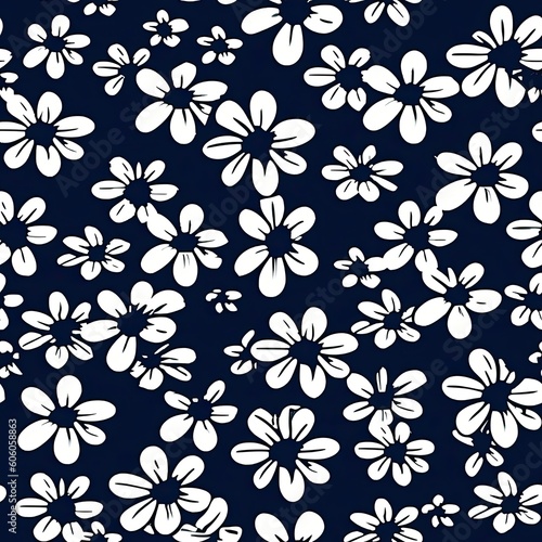 Fashionable pattern  simple flower Floral seamless background for textiles  fabrics  covers  wallpapers  print  gift wrapping and scrapbooking