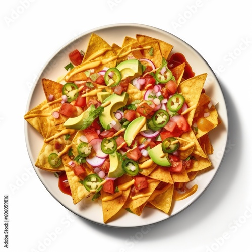 Delicious Plate of Nachos o...