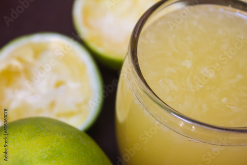 Juice of sweet lime fruit(also known as Citrus limetta, musambi). Food rich in vitamin c and boost immunity. photo