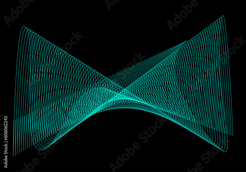 Fondo de figura abstracta, malla en color azul neón