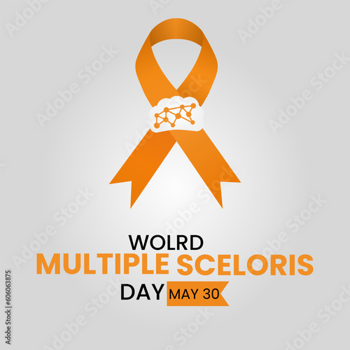 Vector Illustration of World Multiple Sclerosis Day. flat design, vektor design