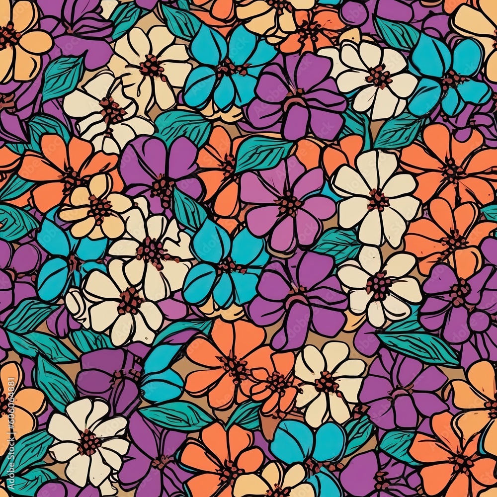 Fashionable pattern simple flower Floral seamless background for textiles, fabrics, covers, wallpapers, print, gift wrapping and scrapbooking Fashionable pattern simple flower Floral seamless background for textiles, fabrics, covers, wallpapers, print, gift wrapping and scrapbooking