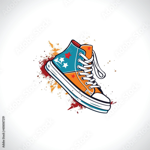 Sneaker Vector Illustration Shoe Vector Shoe Logo Design