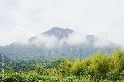Sakurajima Volcano Mountain in Kagoshima  Japan -                        