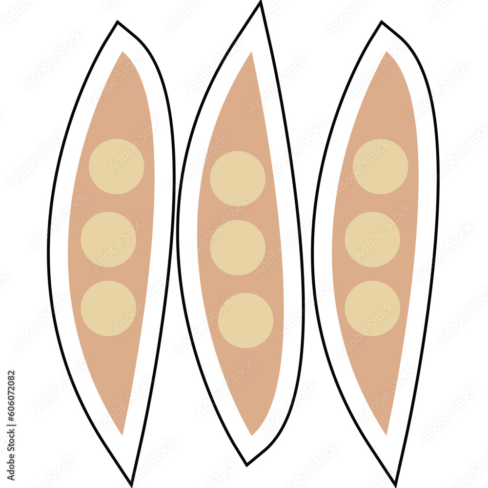 Sticker PEAS design vector icon design vector line icon svg