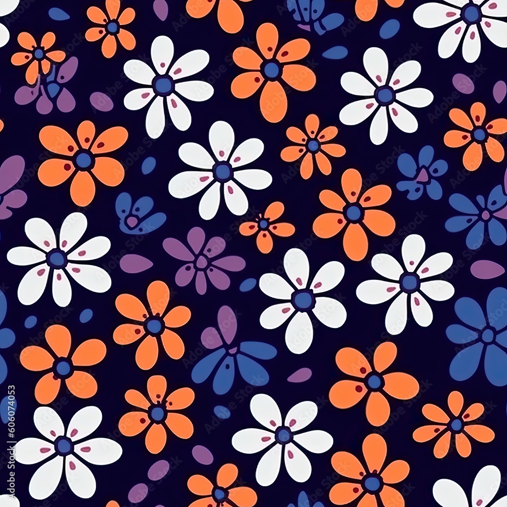 Fashionable pattern simple flower Floral seamless background for textiles, fabrics, covers, wallpapers, print, gift wrapping and scrapbooking Fashionable pattern simple flower Floral seamless background for textiles, fabrics, covers, wallpapers, print, gift wrapping and scrapbooking