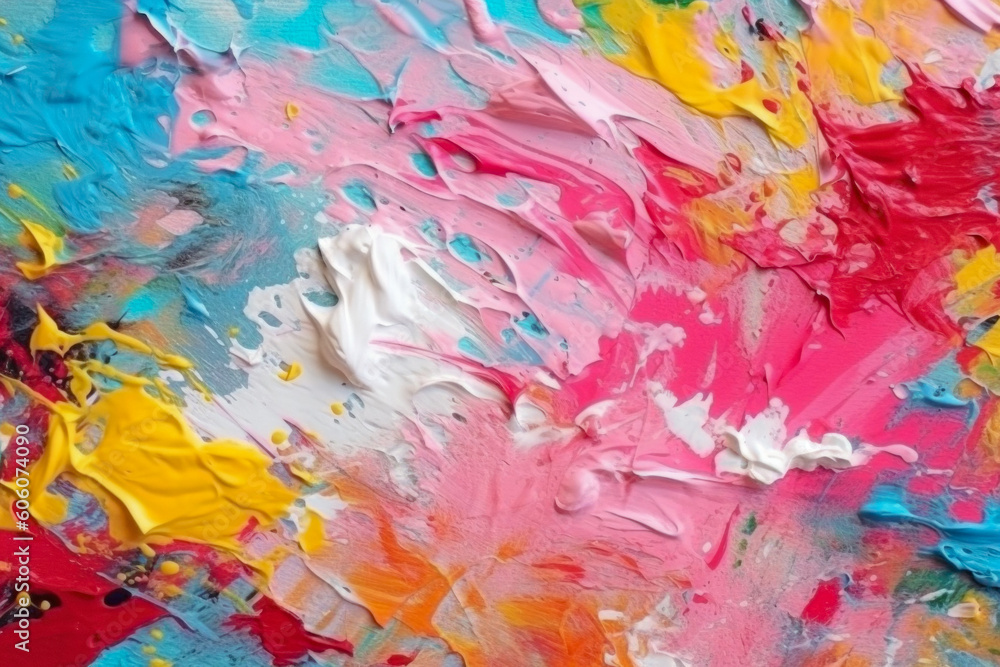 Texture Of Slightly Dried Oil Paints On Wooden Palette Of Smeared And Poured Various Colors Created Using Artificial Intelligence Texture Of Slightly Dried Oil Paints On Wooden Palette Of Smeared And Poured Various Colors Created Using Artificial Intelligence