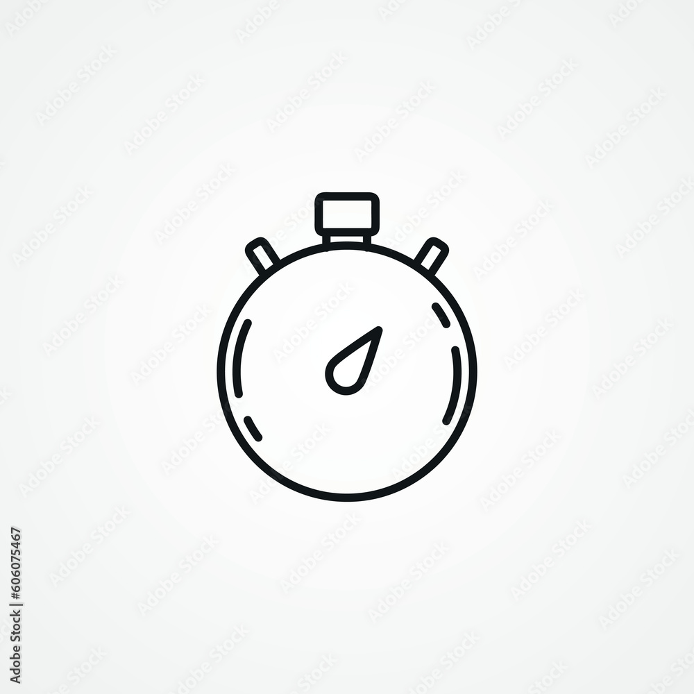 stopwatch line icon. stopwatch outline icon. stopwatch line icon. stopwatch outline icon.