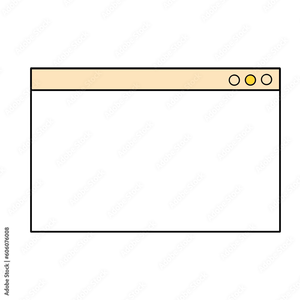 Window dialog box, email browser computer windows screen background illustration hand drawn pastel colors Window dialog box, email browser computer windows screen background illustration hand drawn pastel colors