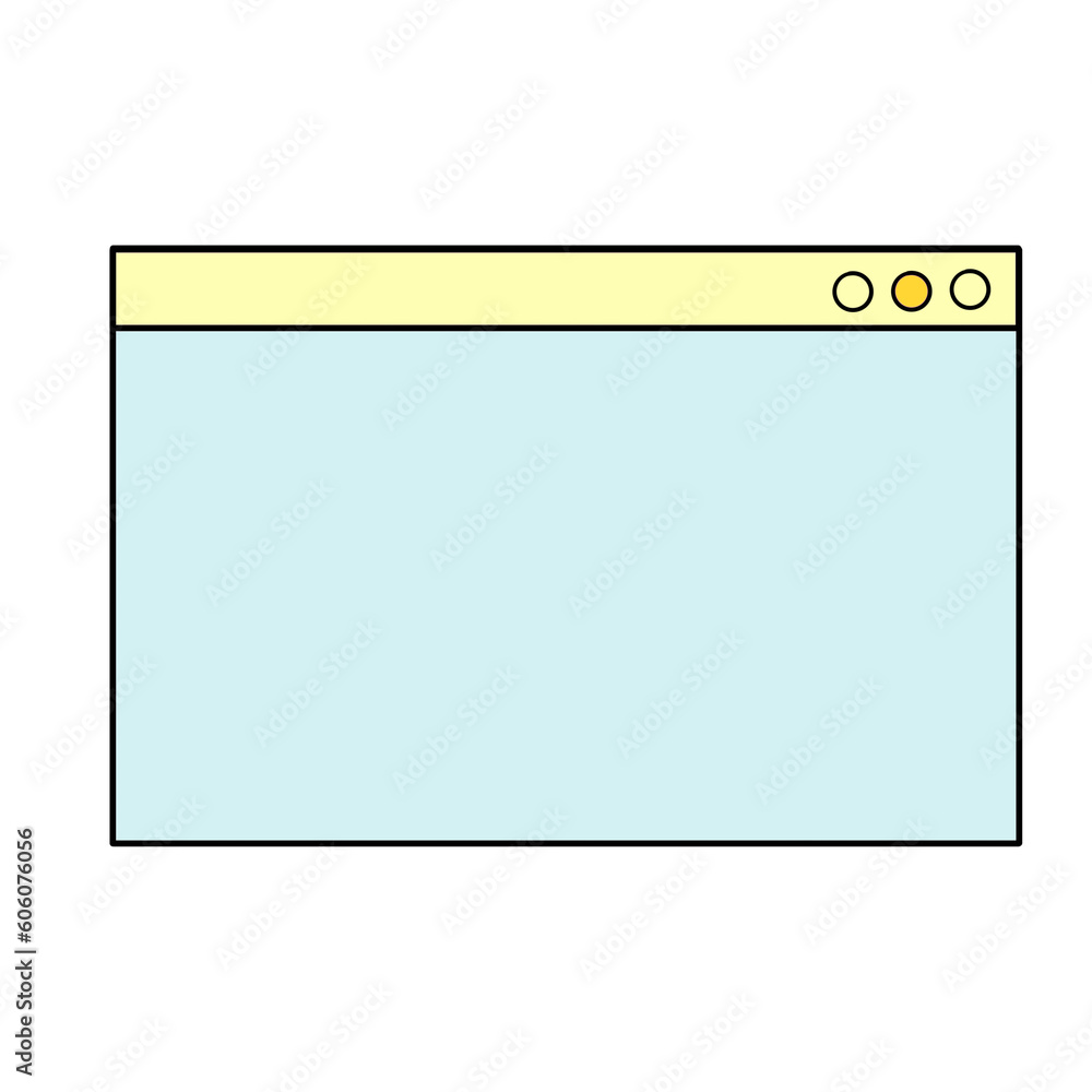 Window dialog box, email browser computer windows screen background illustration hand drawn pastel colors Window dialog box, email browser computer windows screen background illustration hand drawn pastel colors