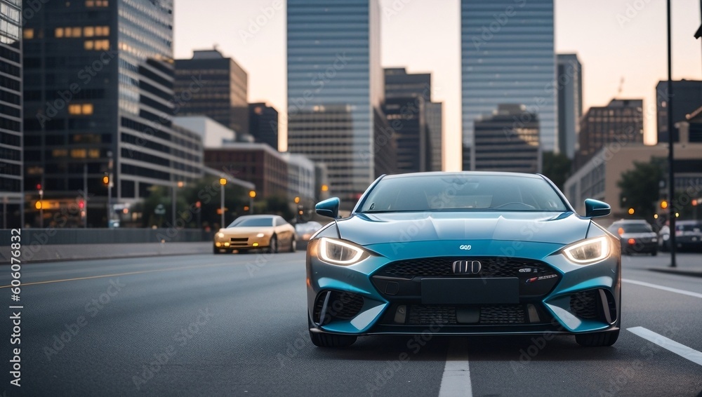 Modern car, generative AI Modern car, generative AI