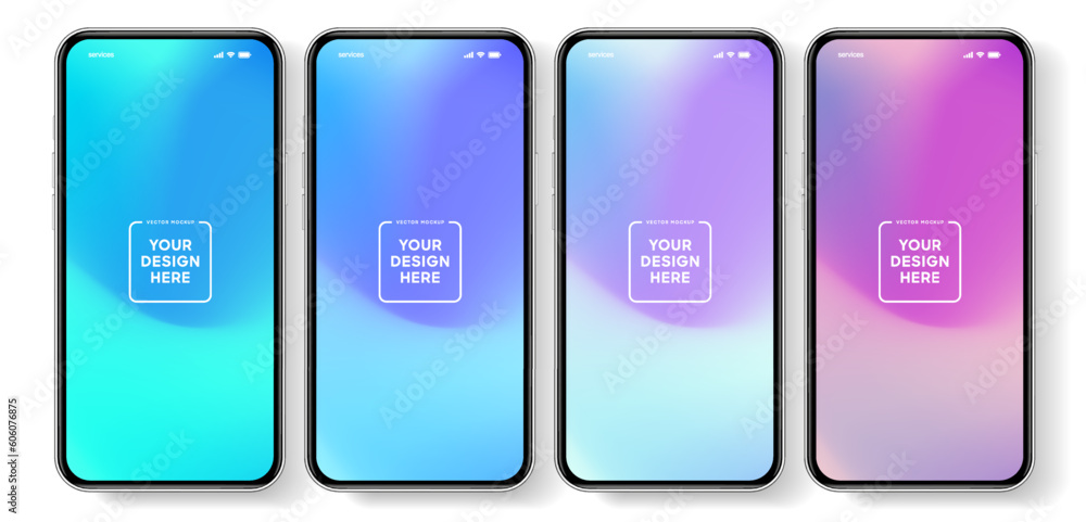 3D realistic high quality smartphone mockup with isolated background. Smart phone mockup collection. Device front view. 3D mobile phone with shadow on white background. 3D realistic high quality smartphone mockup with isolated background. Smart phone mockup collection. Device front view. 3D mobile phone with shadow on white background.