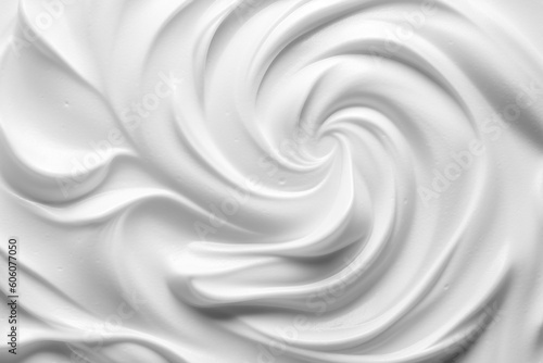 Pure white cream texture smooth creamy cosmetic product background,white foam cream texture for backdrop photo