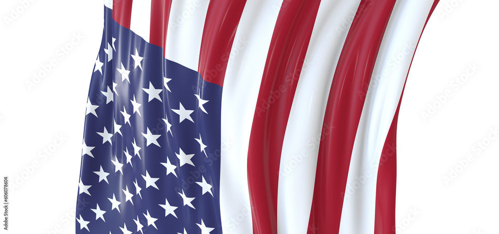 Fototapeta premium a close up picture of an american flag
