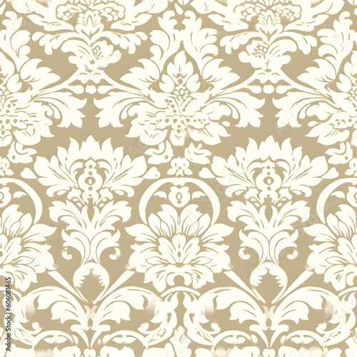 background in ivory and white damask