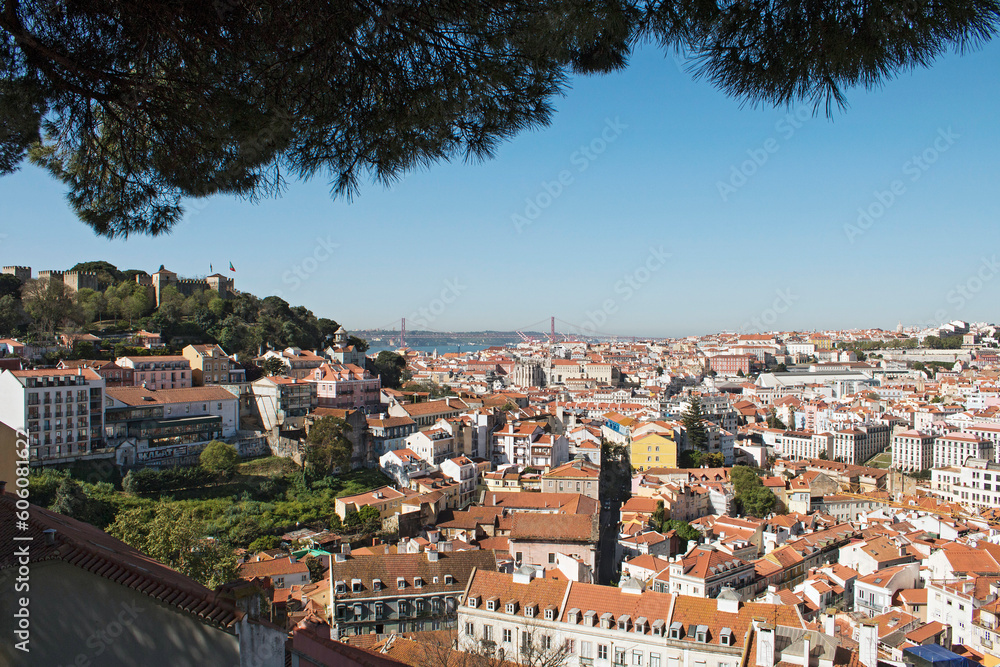 A view of the capital of Portugal, city of Lisbon
